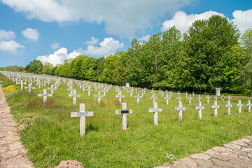 Fototapeta na wymiar Soldatenfriedhof am Hartmannsweilerkopf