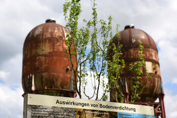 Industriedenkmal Zellstoffkocher in Steyrermühl, Salzkammergut, Oberösterreich, Österreich,...
