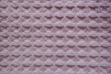 pink waffle type fabric for home clothes and towels