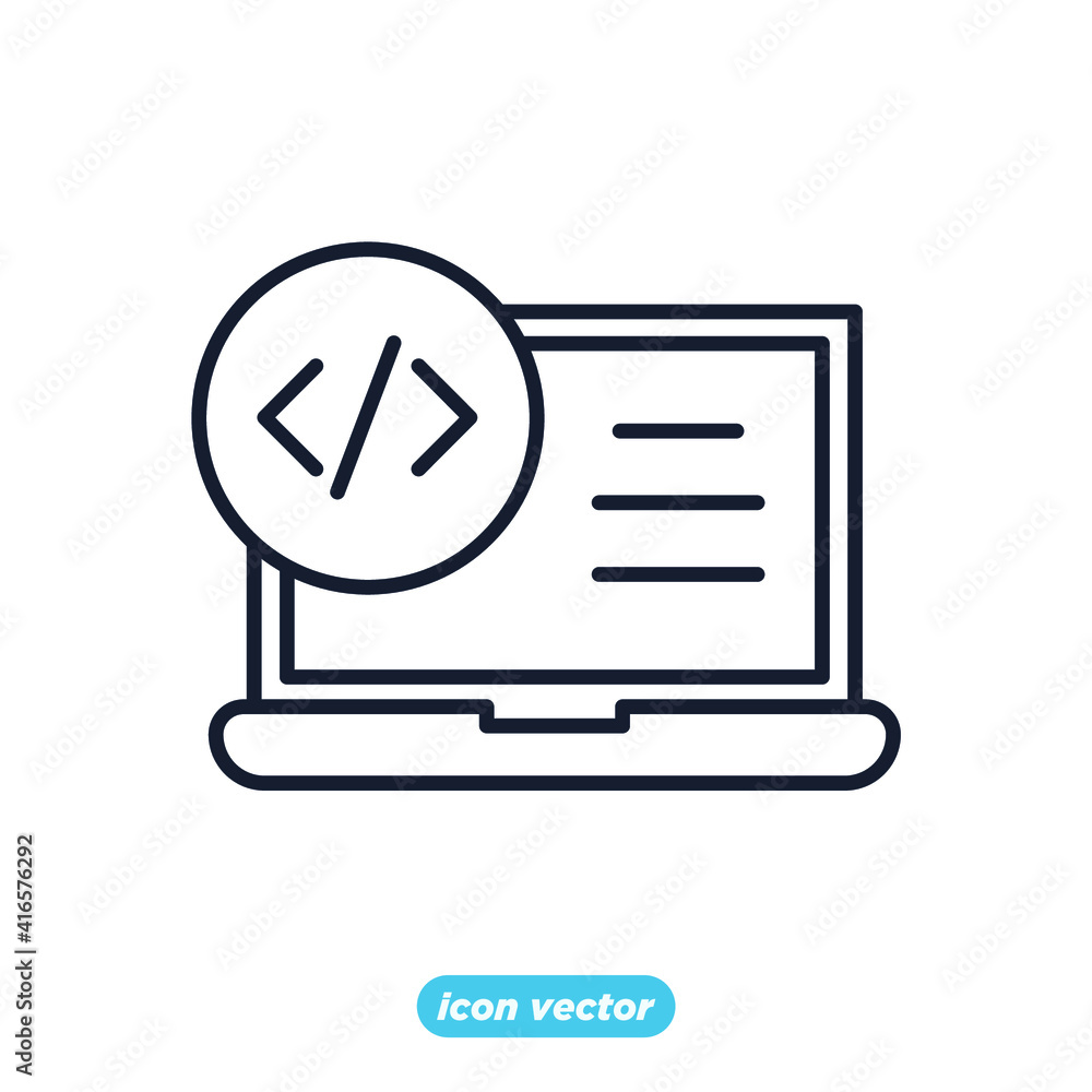 Aufkleber landing page icon. seo search engine optimization symbol template for graphic and web design collect
