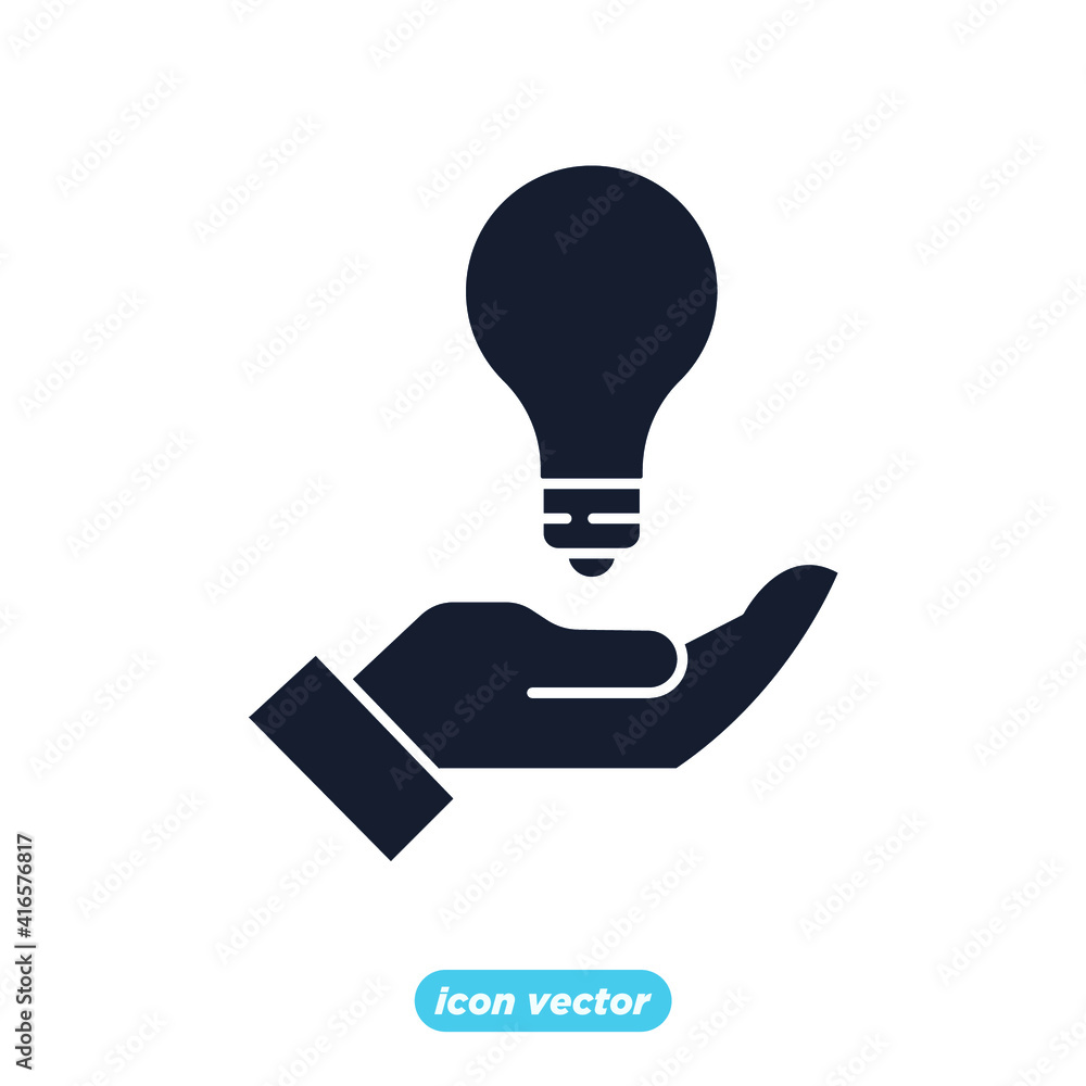 Poster seo creative service icon. search engine optimization symbol template for graphic and web design col
