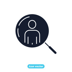 SEO audience targeting icon. Search Engine Optimization symbol template for graphic and web design collection logo vector illustration