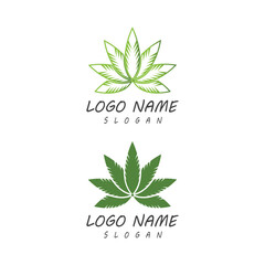 Canabis Logo Template vector symbol nature