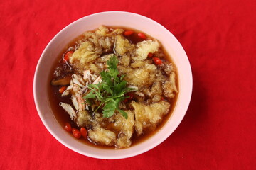 Boiled fish maw