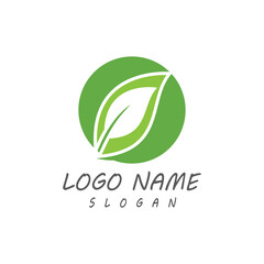 Leaf icon Vector Illustration design Logo template
