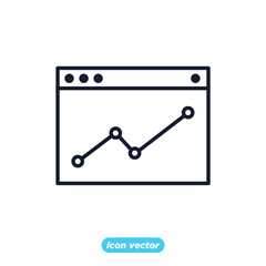 SEO web marketing analytics icon. Search Engine Optimization symbol template for graphic and web design collection logo vector illustration