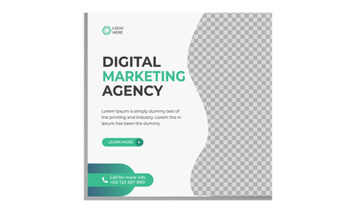 Social media post template  design.