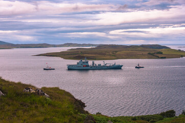 tugs and big ship nc500 north coast 500 scotland