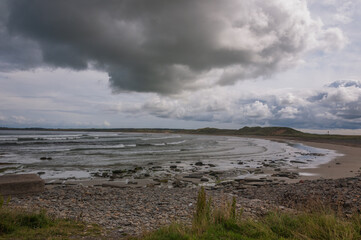 storm on the beach clouds over the ocean Harrow nc500 north coast 500 scotland