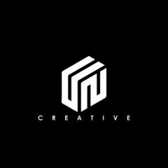 UN Letter Initial Logo Design Template Vector Illustration