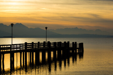 Jetty on the Chiemsee