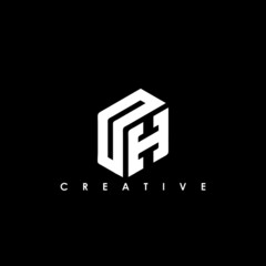 OH Letter Initial Logo Design Template Vector Illustration