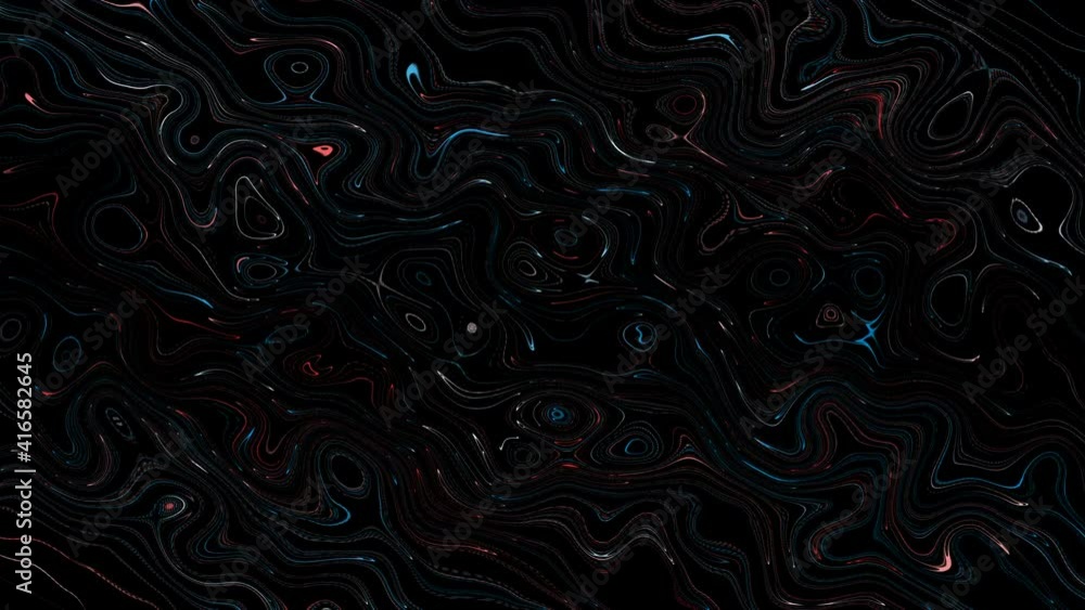 Canvas Prints swirl abstract colorful neon line in blue and red color swirl on black background. futuristic modern