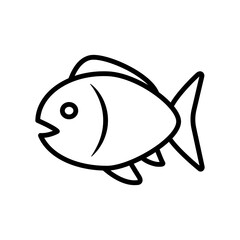 Fish icon vector symbol illustration