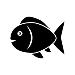 Fish icon vector symbol illustration