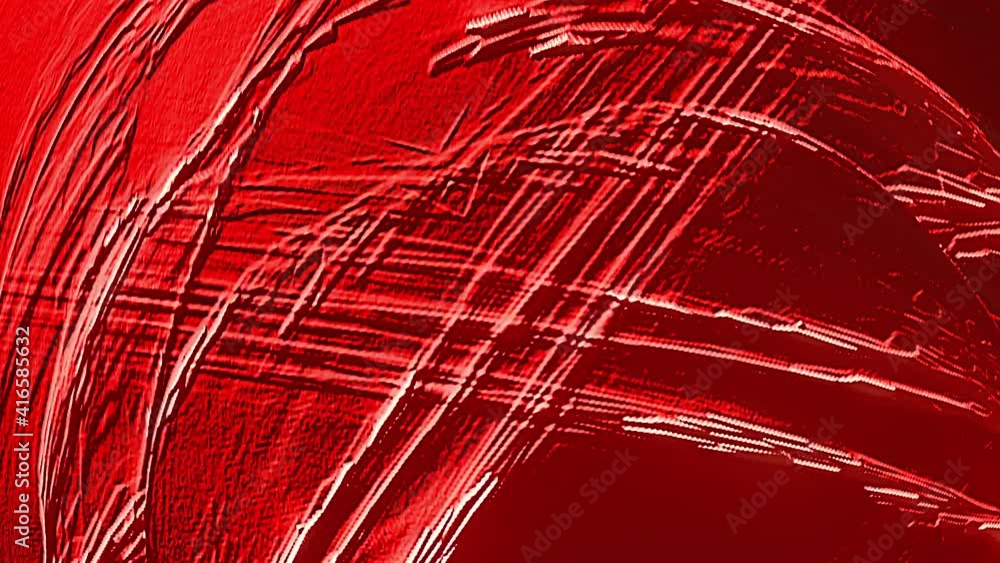 Poster abstract red color grunge crease texture surface backdrop. 4k 3d seamless loop abstract messy grunge