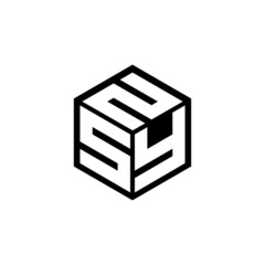 SYN letter logo design with white background in illustrator, cube logo, vector logo, modern alphabet font overlap style. calligraphy designs for logo, Poster, Invitation, etc.	
 - obrazy, fototapety, plakaty