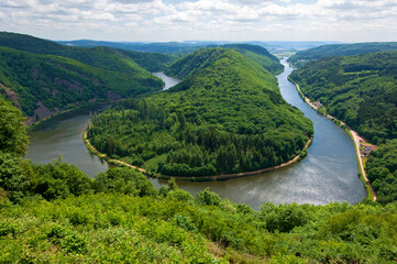 Loop Of The Saar River, Near Mettlach, Saarland, Germany