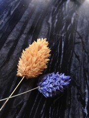 Flowers on a Wooden Table