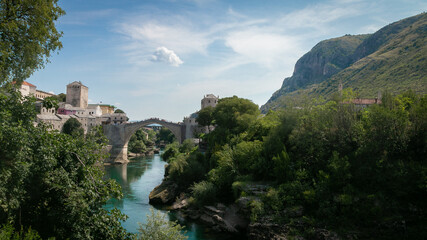 Obraz premium The Bridge at Mostar, Bosnia and Herzegovina