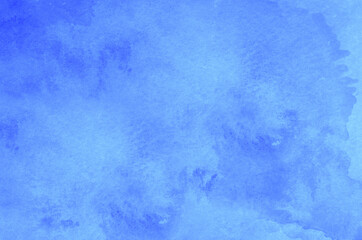 Abstract blue watercolor background texture