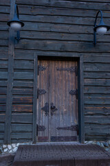 Old wooden door