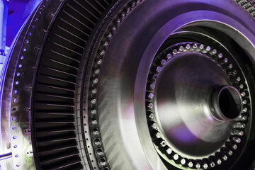 Disks with blades are a structural element of an aircraft turbine and a power plant with a...