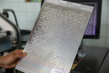 creating braille books for the blind