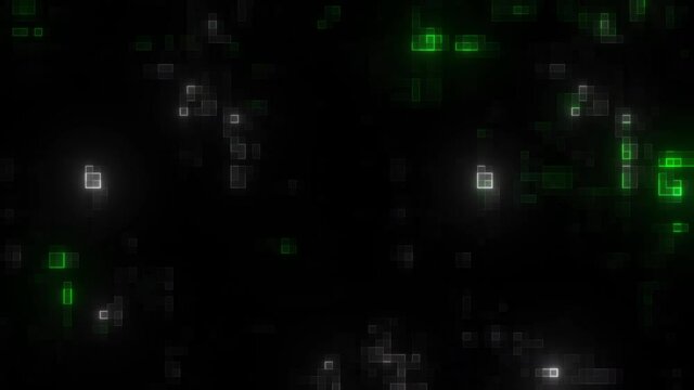 Digital Neon Pixel Background Animation Loop