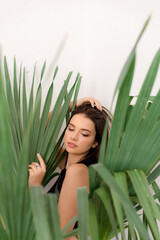Young woman relaxing at home