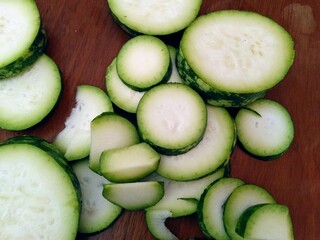 slices of cucumber