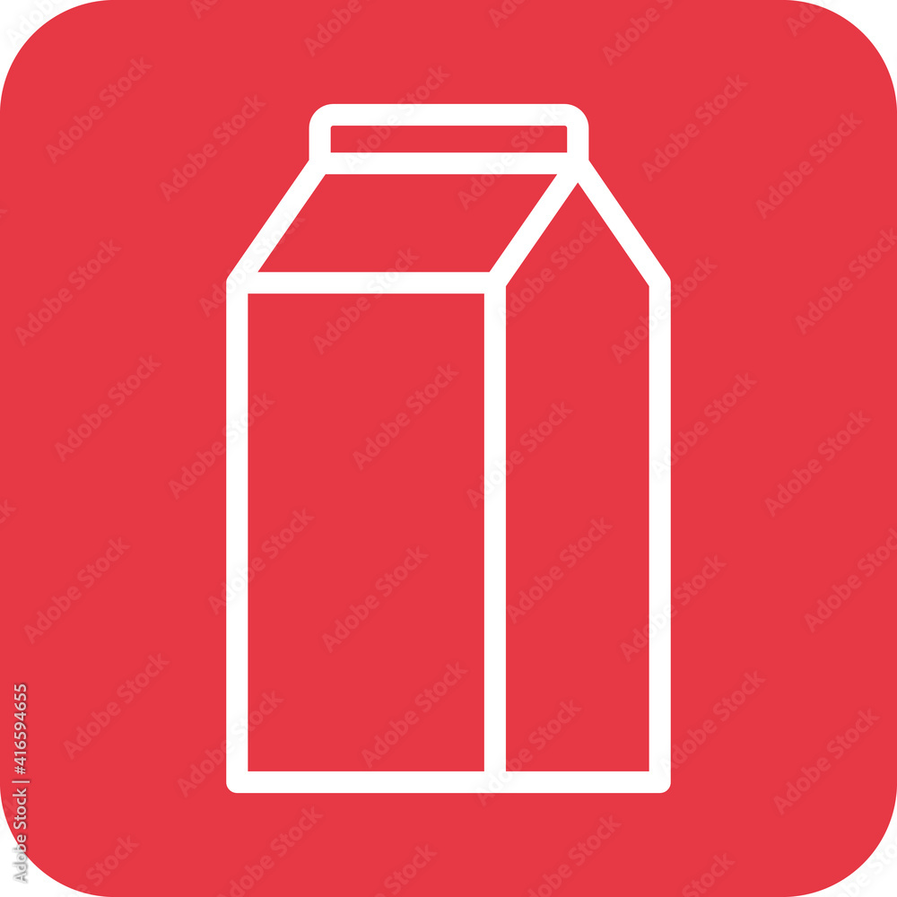 Wall mural Milk Pack Icon