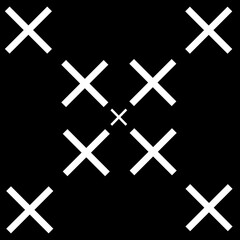 Background X white and black