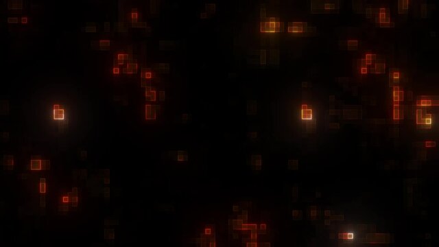 Digital Neon Pixel Background Animation Loop
