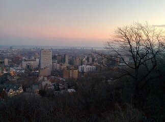 Overview of Montreal's Skyline, Quebec (Canada) - December 2015