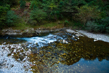 Río Urdón, Cuenca del Deva, Desfiladero de La Hermida, Cantabria.