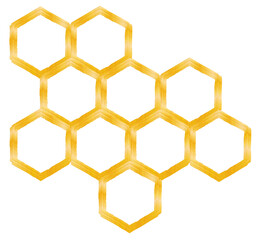honeycomb isolated on a white background