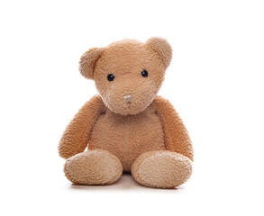 Teddy bear isolated on a white background.