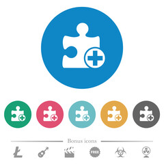 Add new plugin flat round icons