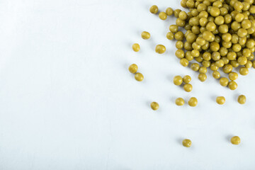 White background. Pile of marinated olives