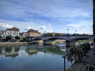 Fototapeta premium Overview of Sens, Burgundy (France) - September 2016