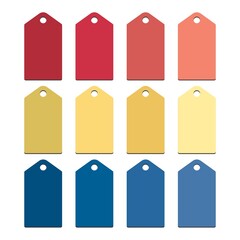 Product label set. Colorful product labels. Abstract elements, vector illustration isolated on backgrounds. Gift tags vector.