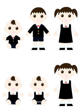 困っているリボン付きのフォーマルな服を着た子供