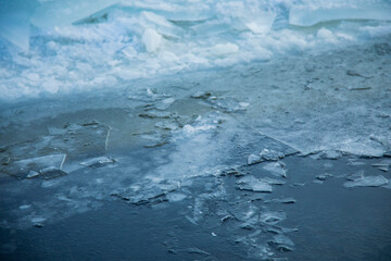 Awesome ice background. Ice texture, frozen water. 