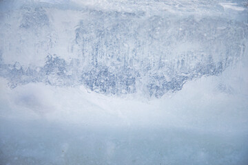 Obraz premium Awesome ice background. Ice texture, frozen water. 