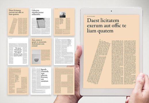 Modern Digital Book Layout