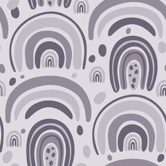 Seamless pattern with abstract shapes