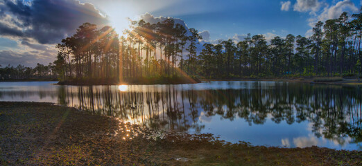 Everglades sunshine - as the sun is setting