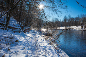 Winterwanderung im Flöhatal