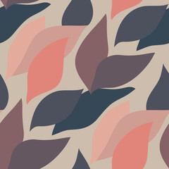 Seamless pattern with abstract shapes